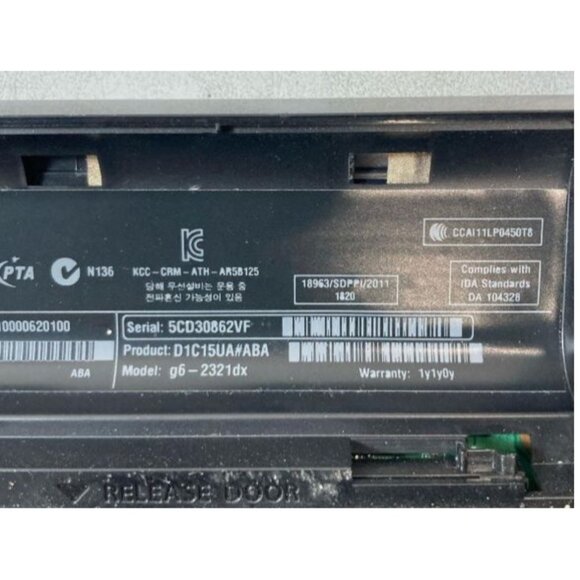 HP Pavilion‎ G6 Notebook PC Laptop, AMD A6-4400M APU @ 2700MHz, 4GB RAM/500GB - Picture 11 of 11